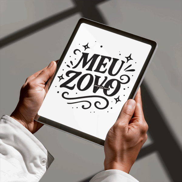 Arte Digital Lettering - Meu Zovo