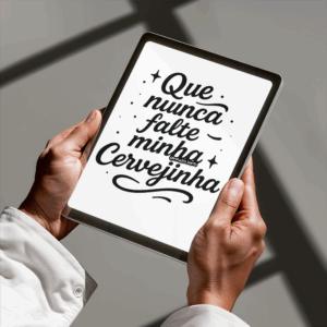 Arte Digital Lettering - Minha Cervejinha