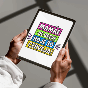 Arte Digital Lettering - Mamãe de Greve