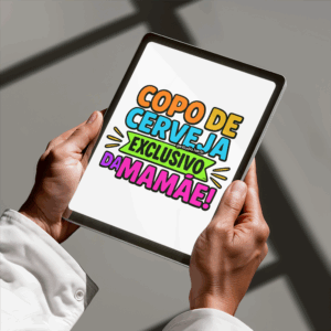 Arte Digital Lettering - Copo Exclusivo da Mamãe