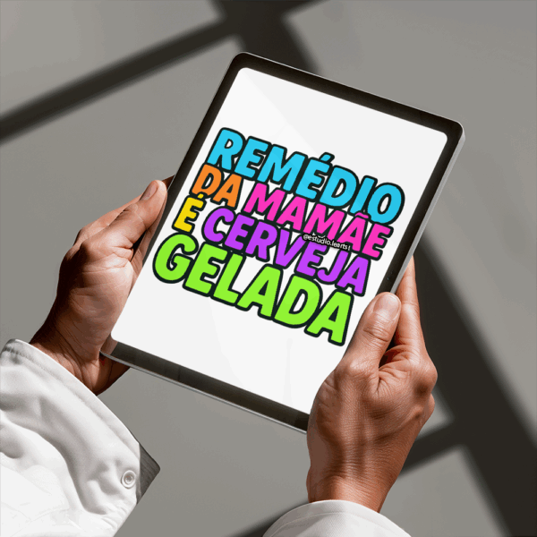 Arte Digital Lettering - Remédio da Mamãe