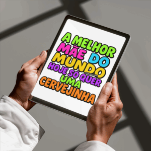 Arte Digital Lettering - A melhor Mamãe do Mundo