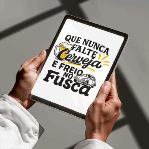 Arte Digital Lettering - Cerveja e Fusca