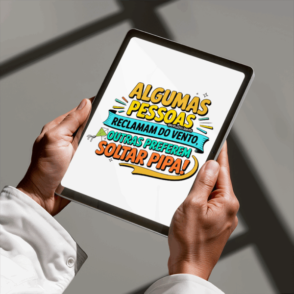 Arte Digital Lettering - Soltar Pipa