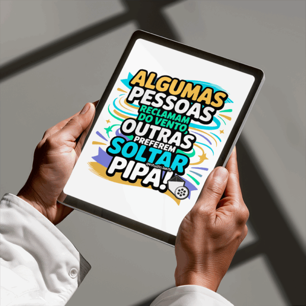 Arte Digital Lettering - Soltar Pipa