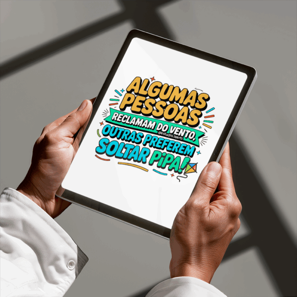 Arte Digital Lettering - Soltar Pipa