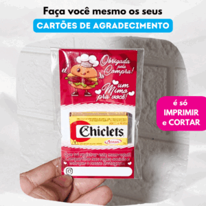 Arquivo Digital – Cartão de Agradecimento Hamburguer