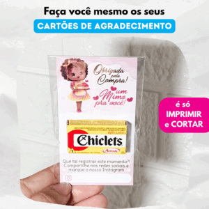 Arquivo Digital – Cartão de Agradecimento Confeiteira