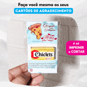 Arquivo Digital – Cartão de Agradecimento Pizza