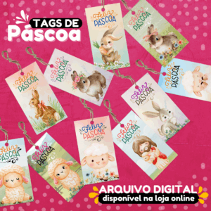 Tags de Páscoa - 12 Artes – Arquivo Digital