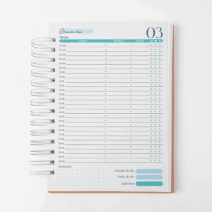 Agenda Agendamento de Serviço - Datada - Azul