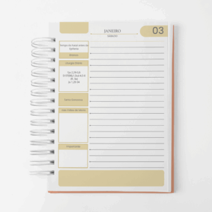 Agenda Católica 2026 - Datada - Amarelo