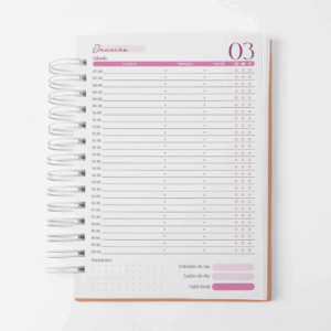 Agenda Agendamento de Serviço - Datada - Pink