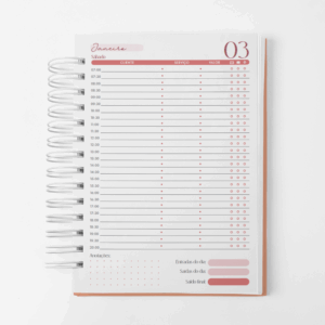 Agenda Agendamento de Serviço - Datada - Rose