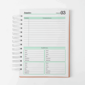 Agenda Jurídica Dream 2026 - Datada - Verde