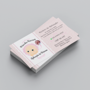 1000 Cartões de Visita em Couché Brilho 250g - colorido frente e verso branco