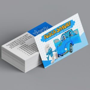 1000 Cartões de Visita em Couché Brilho 250g - colorido frente e verso