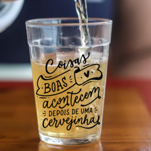 Copo Americano de Vidro Cervejinhas