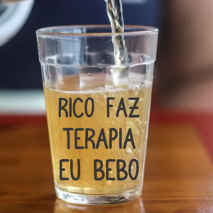 Copo Americano de Vidro Rico faz Terapia
