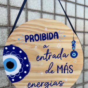Placa Decorativa Parede MDF Olho Grego